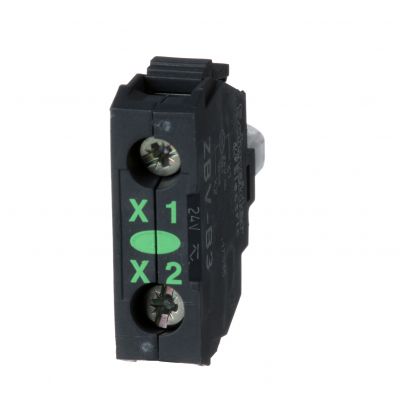 Harmony XB4 Blok świetlny fi22 zielony LED 24V ZBVB3 SCHNEIDER (ZBVB3)